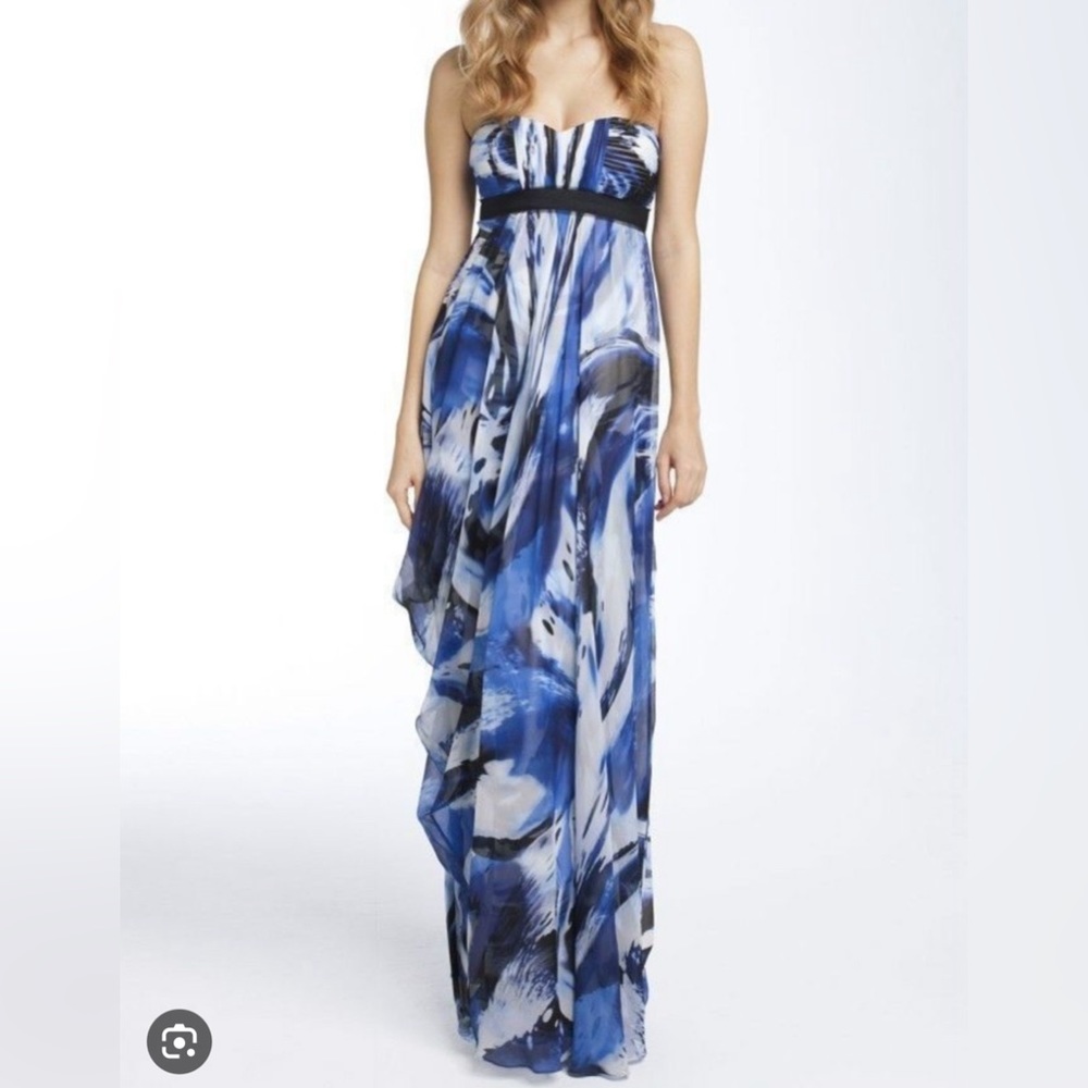 BCBGMaxazria strapless gown